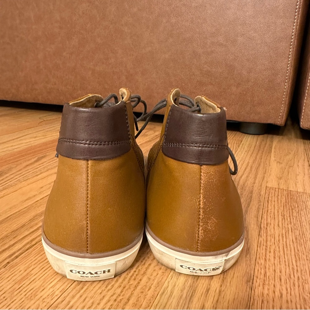 Coach Leather men’s sneakers size 9 - Picture 6 of 10